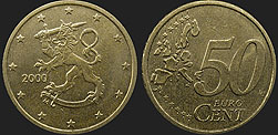 Coins of Finland - 50 euro cent 1999-2006