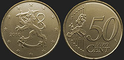 Coins of Finland - 50 euro cent from 2007