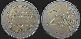 Coins of Finland - 2 euro 2007 50th Anniversary of Roman Treaties