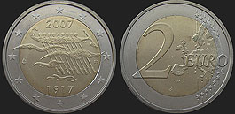 Coins of Finland - 2 euro 2007 90 Years of Finnish Independence