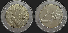 Coins of Finland - 2 euro 2008 Declaration of Human Rights