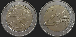Coins of Finland - 2 euro 2009 10th Anniversary of Economic and Monetary Union