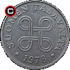 1 penni 1969-1979 - układ awersu do rewersu