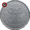 5 penniä 1977-1990 - obverse to reverse alignment