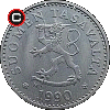 10 pennia 1983-1990 - układ awersu do rewersu