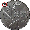 10 pennia 1990-2001 - układ awersu do rewersu