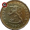 50 penniä 1963-1990 - obverse to reverse alignment