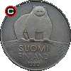 50 pennia 1990-2001 - układ awersu do rewersu