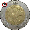 10 markkaa 1993-2001 - obverse to reverse alignment