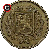 5 markkaa 1928-1946 - obverse to reverse alignment