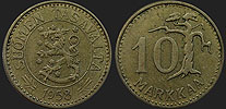 Coins of Finland - 10 markkaa 1952-1962