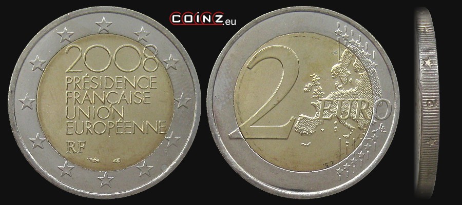 2 euro 2008 French Presidency in the EU Council - coins of France