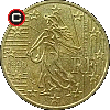 50 euro centów 1999-2002 - układ awersu do rewersu