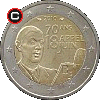 2 euro 2010 - 70 Rocznica Apelu de Gaulle'a - układ awersu do rewersu
