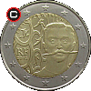 2 euro 2013 Pierre de Coubertin - układ awersu do rewersu