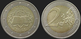 Coins of France - 2 euro 2007 50th Anniversary of Roman Treaties