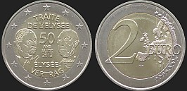 Coins of France - 2 euro 2013 Élysée Treaty