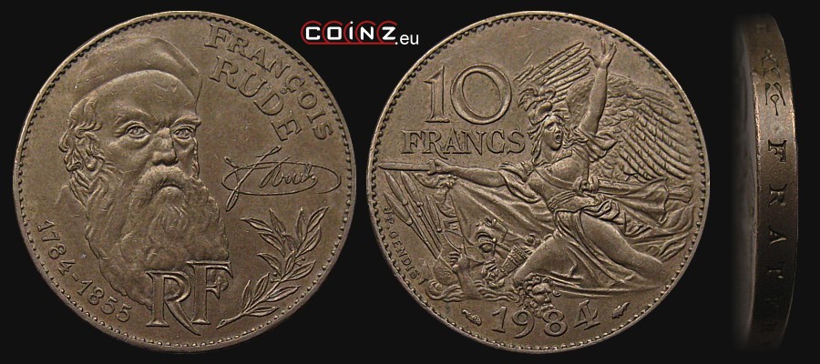 10 franków 1984 François Rude - monety Francji