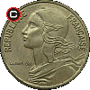 5 centimes 1966-2001 - obverse to reverse alignment
