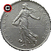 1 franc 1960-2001 - obverse to reverse alignment