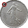 5 franków 1960-1969 - układ awersu do rewersu