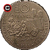 10 francs 1985 Victor Hugo - obverse to reverse alignment
