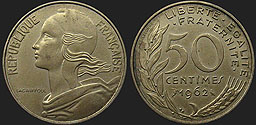 Coins of France - 50 centimes 1962-1964