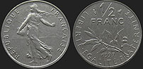 Coins of France - 1/2 franc 1965-2001