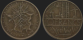 Coins of France - 10 francs 1974-1987