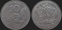 Coins of France - 10 francs 1986