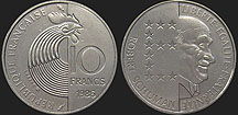 Coins of France - 10 francs 1986 Robert Schuman
