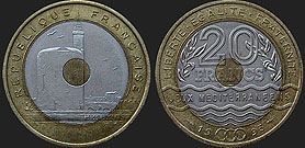 Coins of France - 20 francs 1993 Mediterranean Games