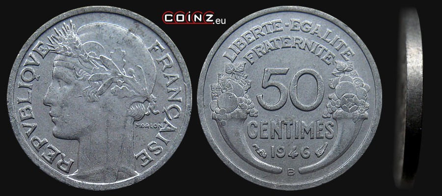 50 centimes 1941-1947 - coins of France