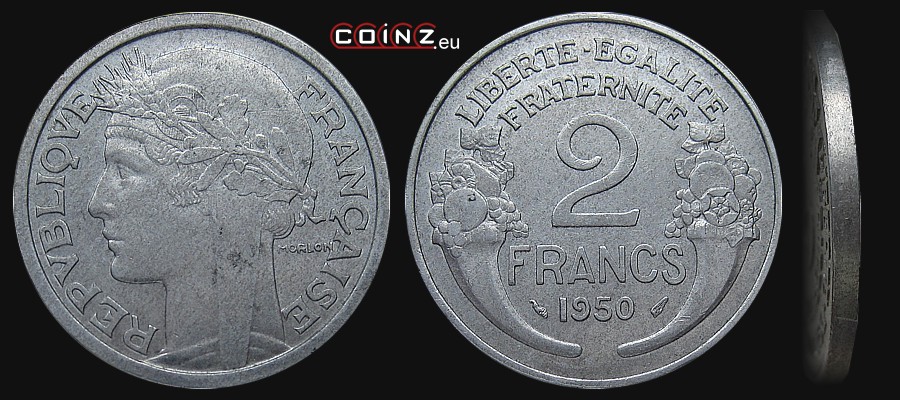 2 francs 1941-1959 - coins of France