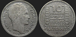 Coins of France - 10 francs 1945-1947