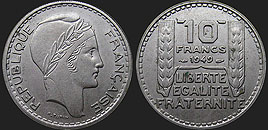 Coins of France - 10 francs 1947-1949