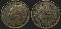 Coins of France - 10 francs 1950-1959