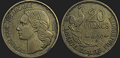 Coins of France - 20 francs 1950