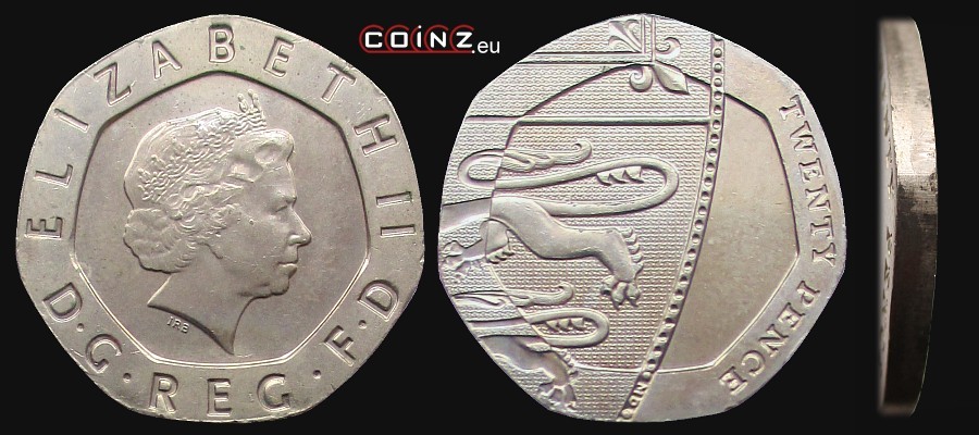 20 pensów [2008] - monety Wielkiej Brytanii