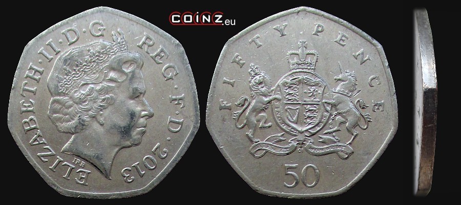 50 pensów 2013 Christopher Ironside - monety Wielkiej Brytanii