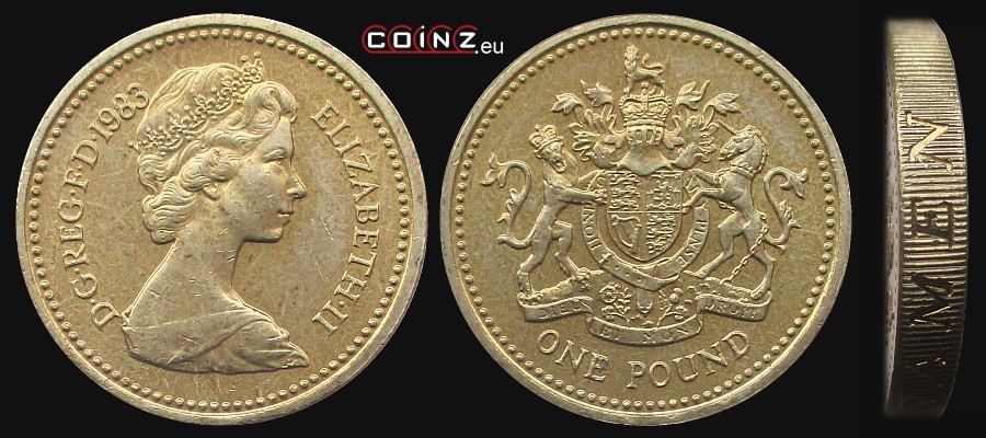 1 funt 1983 - monety Wielkiej Brytanii