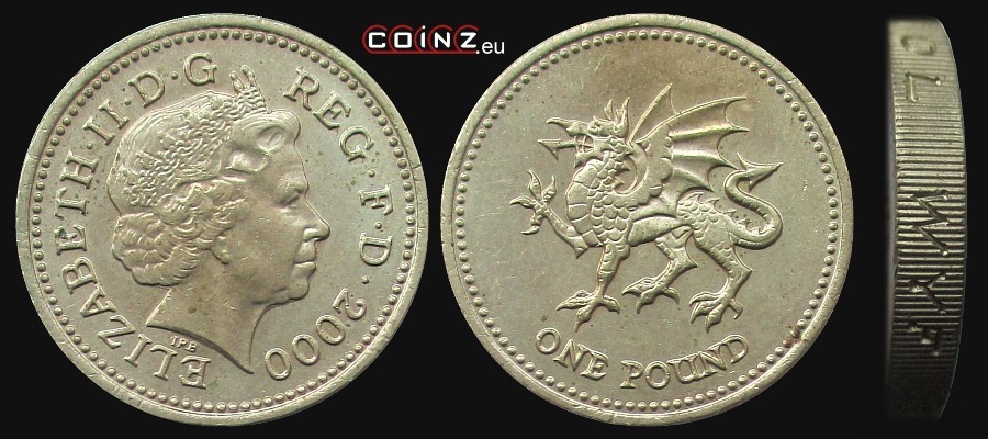 1 funt 2000 - monety Wielkiej Brytanii