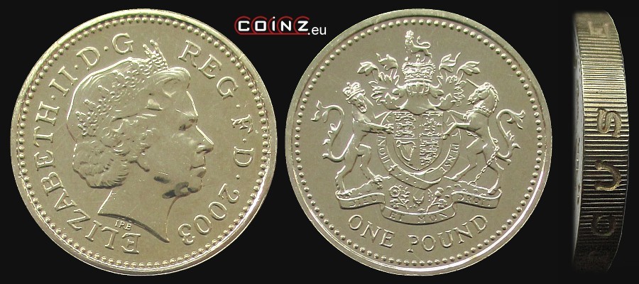 1 funt 2003-2008 - monety Wielkiej Brytanii