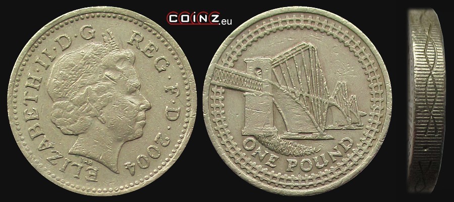 1 funt 2004 - monety Wielkiej Brytanii