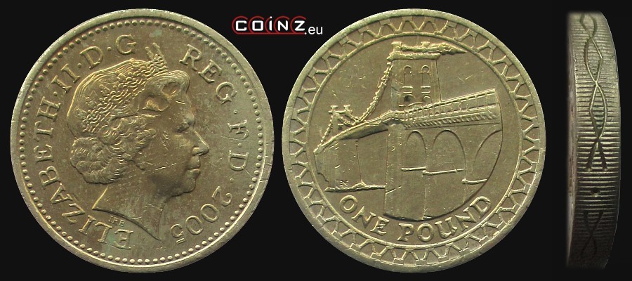1 funt 2005 - monety Wielkiej Brytanii