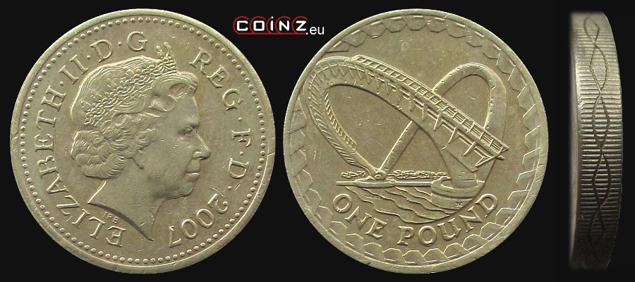 1 funt 2007 - monety Wielkiej Brytanii