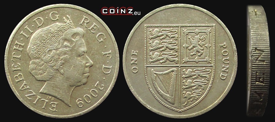 1 funt 2008-2015 - monety Wielkiej Brytanii