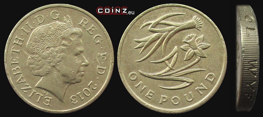 1 funt 2013 walijski - monety Wielkiej Brytanii