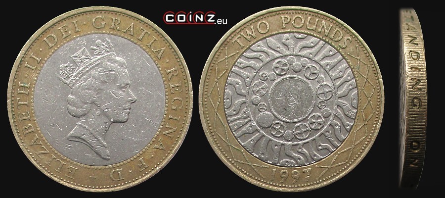 2 funty 1997 - monety Wielkiej Brytanii