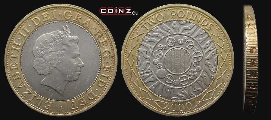 2 funty 1998-2015 - monety Wielkiej Brytanii